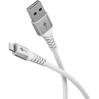Goobay Lightning auf USB-A Supersoftes Textilkabel mit Metallsteckern, 3