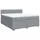 vidaXL Boxspringbett 180 x 200 cm Hellgrau