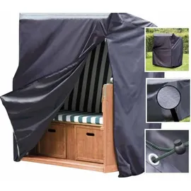 Westerholt Schutzhaube XXL Deluxe für Strandkörbe (155x105x170/135 cm) 2020 - Grau