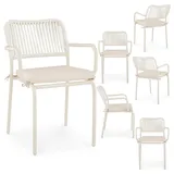 Idimex Volonte Gartenstuhl 56 x 65 x 81 cm beige 6 St.
