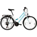 Rezzak 24 zoll Kinderfahrrad City Bike Weiss türkis