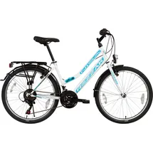 Rezzak 24 zoll Kinderfahrrad City Bike Weiss türkis