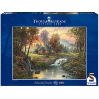 Schmidt Spiele Thomas Kinkade Holzhaus am Bach (58445)