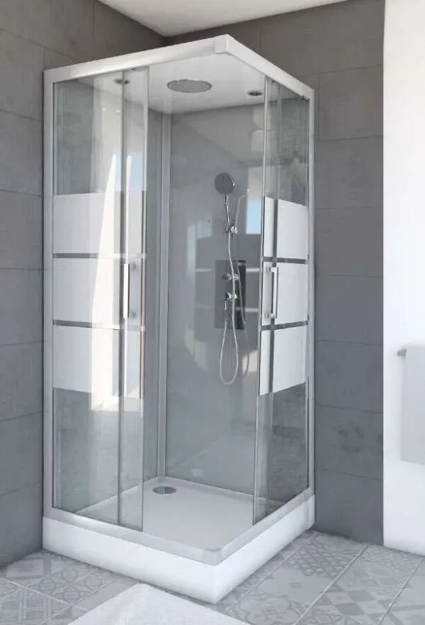 DM-DOH Duschmeister Komplettdusche Max F 90 Grey.. - Duschkabine