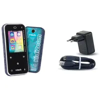 VTech KidiZoom Snap Touch – Kinderkamera im Smartphone-Format mit Touchscreen – Für Kinder von 6-12 Jahren + VTech USB-C Netzadapter