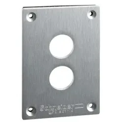 Schneider Electric XAPE302 Einbauplatte, XAP-E, Metall, 2 horizontale Bohrungen