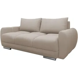 Mirjan24 Sofa Logo 2, Rückenlehne in Form beweglicher Kissen, 186x97x89 cm beige