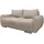 Mirjan24 Sofa Logo 2, Rückenlehne in Form beweglicher Kissen, 186x97x89 cm beige