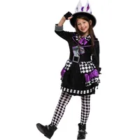 Spooktacular Creations Kinder Mädchen Dark Mad Hutter Kostüm für Halloween (Größe S (5-7 Jahre))