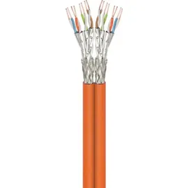 goobay CAT 7A S/FTP (PiMF), Orange, 100 m - CU, AWG 23/1 (solid), LSZH