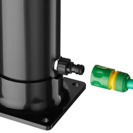 Tectake Gartendusche Tinto 20 l schwarz/silber