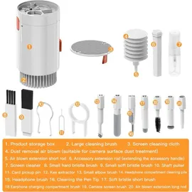 COFI Multifunktionales 20-in-1-Reinigungsset für Kopfhörer, Tastatur und Displays, weiss