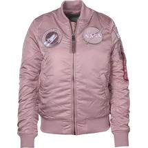 Alpha Industries MA-1 VF NASA Wmn Bomberjacke für Damen Silver Pink