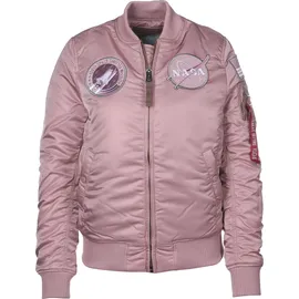 Alpha Industries MA-1 VF NASA Wmn Bomberjacke für Damen Silver Pink