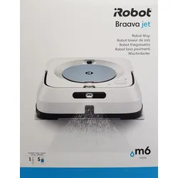 IRobot Braava jet m6 m6134 Nasswischroboter, Eckig, Weiß/Blau