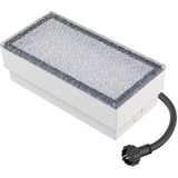 ledscom.de LED Pflasterstein Bodeneinbauleuchte GORGON für außen, IP67, eckig, 20 x 10cm, warmweiß