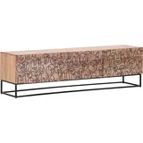 GUTMANN FACTORY Lowboard GUTMANN FACTORY, beige (natur, natur), B:160cm H:46cm T:38cm, Sideboards, Kommode, Breite 160 cm