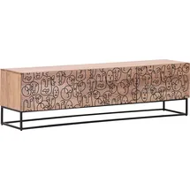 GUTMANN FACTORY Lowboard GUTMANN FACTORY, beige (natur, natur), B:160cm H:46cm T:38cm, Sideboards, Kommode, Breite 160 cm