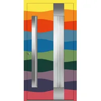 Aluminium Haustür mit Griffmulde "PHILIPPA" 78 mm RC2 Wunsch-RAL-Farbe innen öffnend DIN links