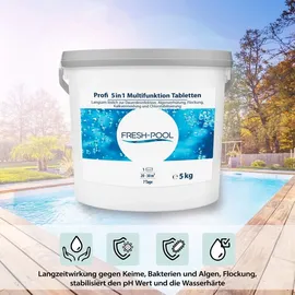 fresh-pool Profi 5in1 Multifunktion Tabletten 200g 5 kg