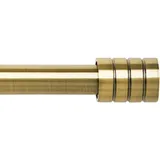 Gardinenstangen, antikes Messing, ausziehbare Gardinenstange, 76 cm bis 310 cm, verstellbare Vorhangschiene, 76,2 cm bis 309,9 cm, inklusive Stangen, Endkappen-Endstücke, 3-teilige Halterungen,