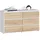 Milord Kommode CL100 100 x 57 x 35 cm Weiß-Sonoma