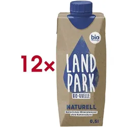 Landpark 12er-Pack Stilles Wasser Bio-Mineralwasser »Bio-Quelle Naturell« 500 ml