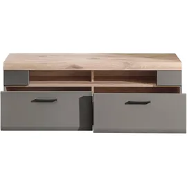 Innostyle TV-Schrank FUN PLUS II 2 Schubkästen, Softclose, ABS Kantenschutz grau
