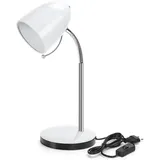 Schreibtischlampe Retro E27, Metall Leselampe mit 153 cm Kabel mit Schalter, ...