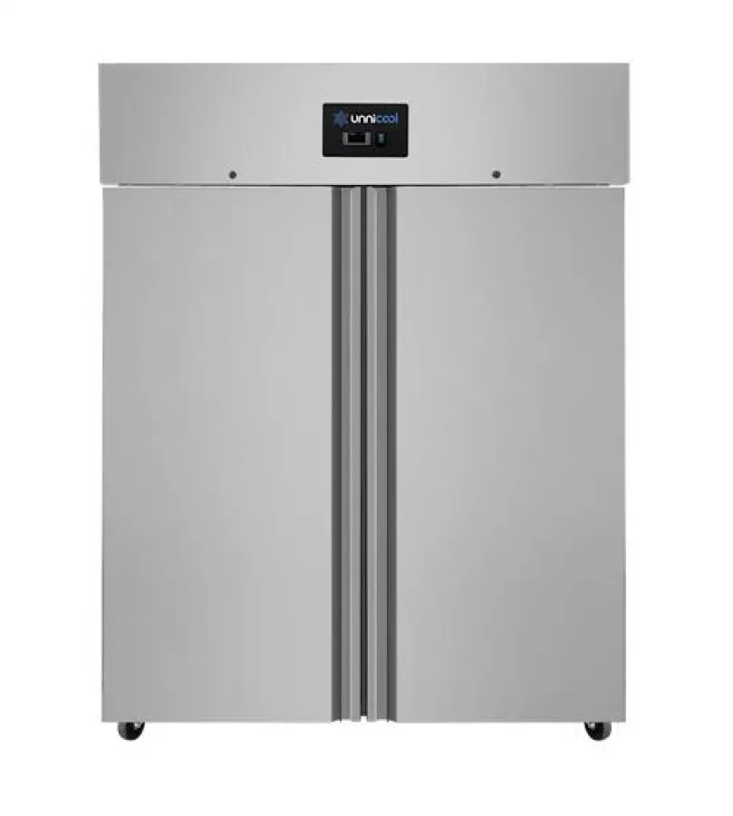 Gefrierschrank 2 Türen 1200L Edelstahl Umluftkühlung abschließbar