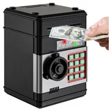 Kruzzel Spardose Sparschwein Tresor Geldautomat, (Spar-Set, 1-tlg., elektronisch), Sparautomat mit Sound und Licht schwarz