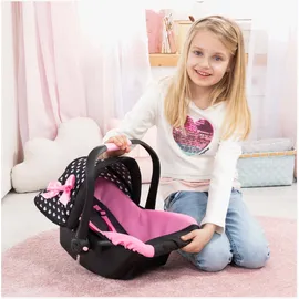 Bayer Design Puppenautositz mit Dach schwarz/rosa 67960AA