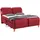 Home Affaire Boxspringbett HOME AFFAIRE "Messina2", rot, B:166cm L:240cm, Holzwerkstoff, Kunstleder, Massivholz, Komplettbetten, Boxspringbett, Liegekomfort elektrisch Verstellbar