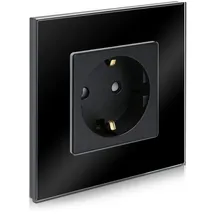 Navaris Schuko-Steckdose Schwarz 1 St.