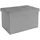 Intirilife Sitzwürfel Faltbar Leinen 49 x 30 x 30 cm Grau