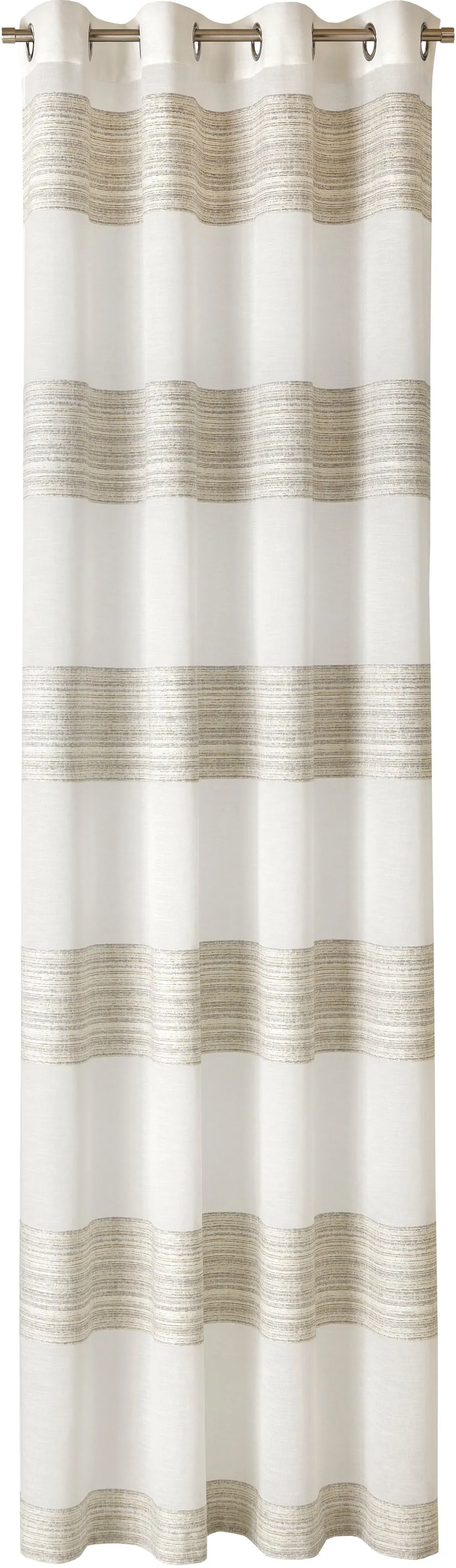 Vorhang NEUTEX FOR YOU "Cara" Gardinen Gr. 245 cm, Ösen, 146 cm, beige moderner Streifen mit Effektstruktur