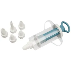 Zenker Garnierspritze Tortenspritze Backspritze Spritze Teigspritze mit 6 Tüllen
