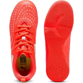 Puma Future 9 Play Hallenschuhe Kinder Glowing Red/White/Black 34