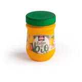 Erzi 19092 Marmelade Schwartau Aprikose aus Holz, Kaufladenartikel für Kinder, Rollenspiele