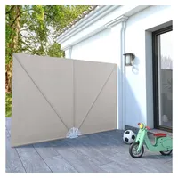 vidaXL Seitenmarkise 240 x 160 cm Creme Polyester