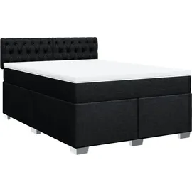 vidaXL Boxspringbett 140 x 200 cm Schwarz
