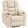 MCombo Relaxsessel 7550 Kunstleder 75 x 112 x 87 cm Weiß elektrisch mit Relaxfunktion