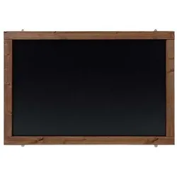 Wetterfeste Outdoor Kreidetafel mit Holzrahmen / Kolonial 55x155cm
