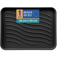 BestLivings Schuhabtropfschale 38 x 50 cm Schwarz