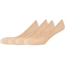 Füßlinge S.OLIVER "essentials", Damen, Gr. 39-42, beige (sand), Baumwollmischung, unifarben, normal, Socken, mit flacher Verarbeitung