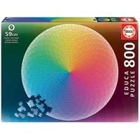 Educa 19033, Regenbogenfarben, 800 Teile rundes Puzzle für Erwachsene und Kinder ab 10 Jahren, Farbverlauf