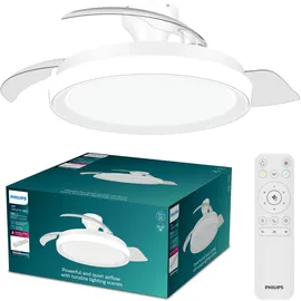 Philips Bliss Deckenventilator mit Beleuchtung 106 cm Weiß glänzend