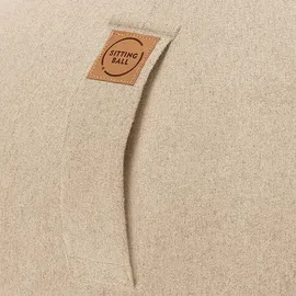 Sitting Ball Felt Beige 65 cm