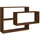 vidaXL Wandregal 104 x 20 x 58,5 cm Braun