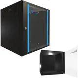 Extralink 12U 600x600 Schwarzer Wand-Rackschrank
